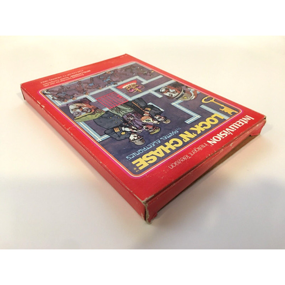 Lock 'N Chase By Mattel (Intellivision, 1982) CIB Complete w/ Manual & Overlays - Picture 5 of 9
